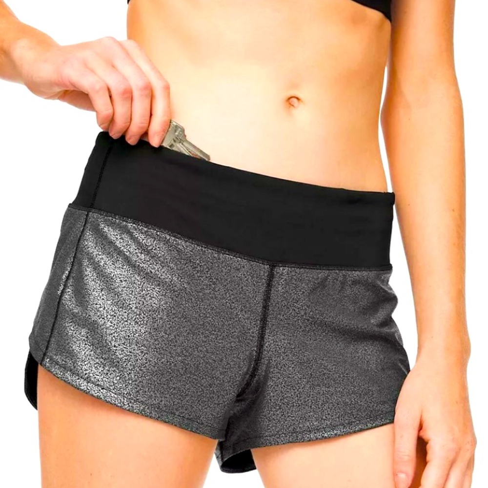 Lululemon speed shorts size 4 with 2.5 inch inseam.